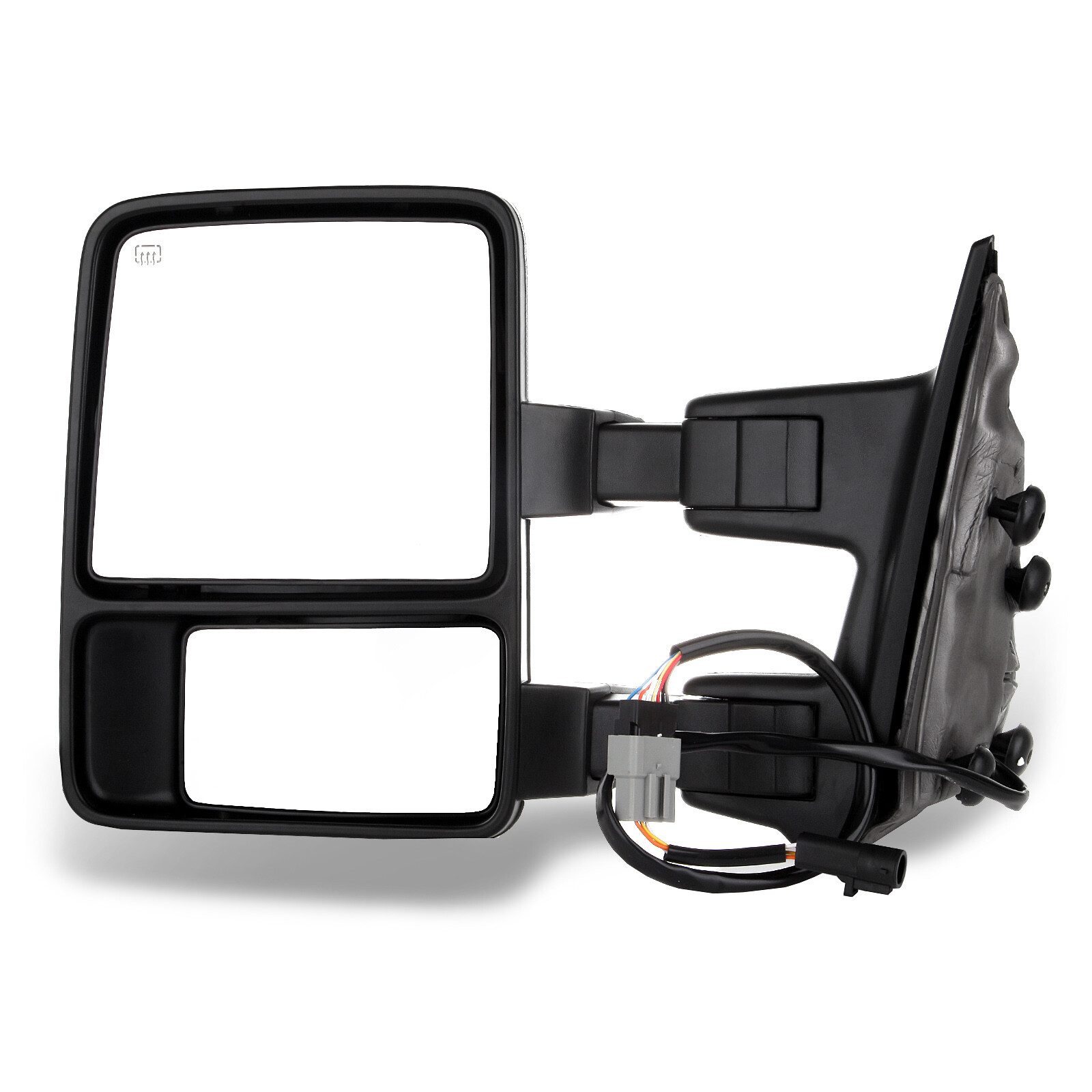 For 99-07 Ford F250-F550 Super Duty Chrome Tow Mirrors Power Heated Smoke Signal