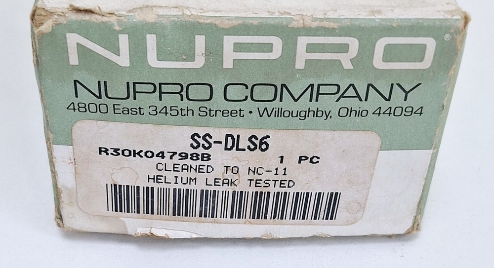 Nupro SS-DLS6 Diaphragm Valve