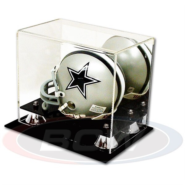 BCW Deluxe Acrylic Mini Helmet Display - Mirror Back showcase holder case cube