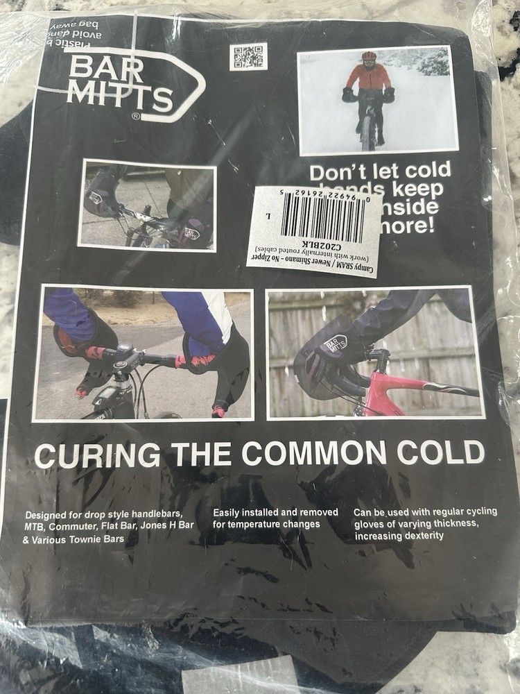 Drop Bars Internal Routing Bar Mitts Size Large