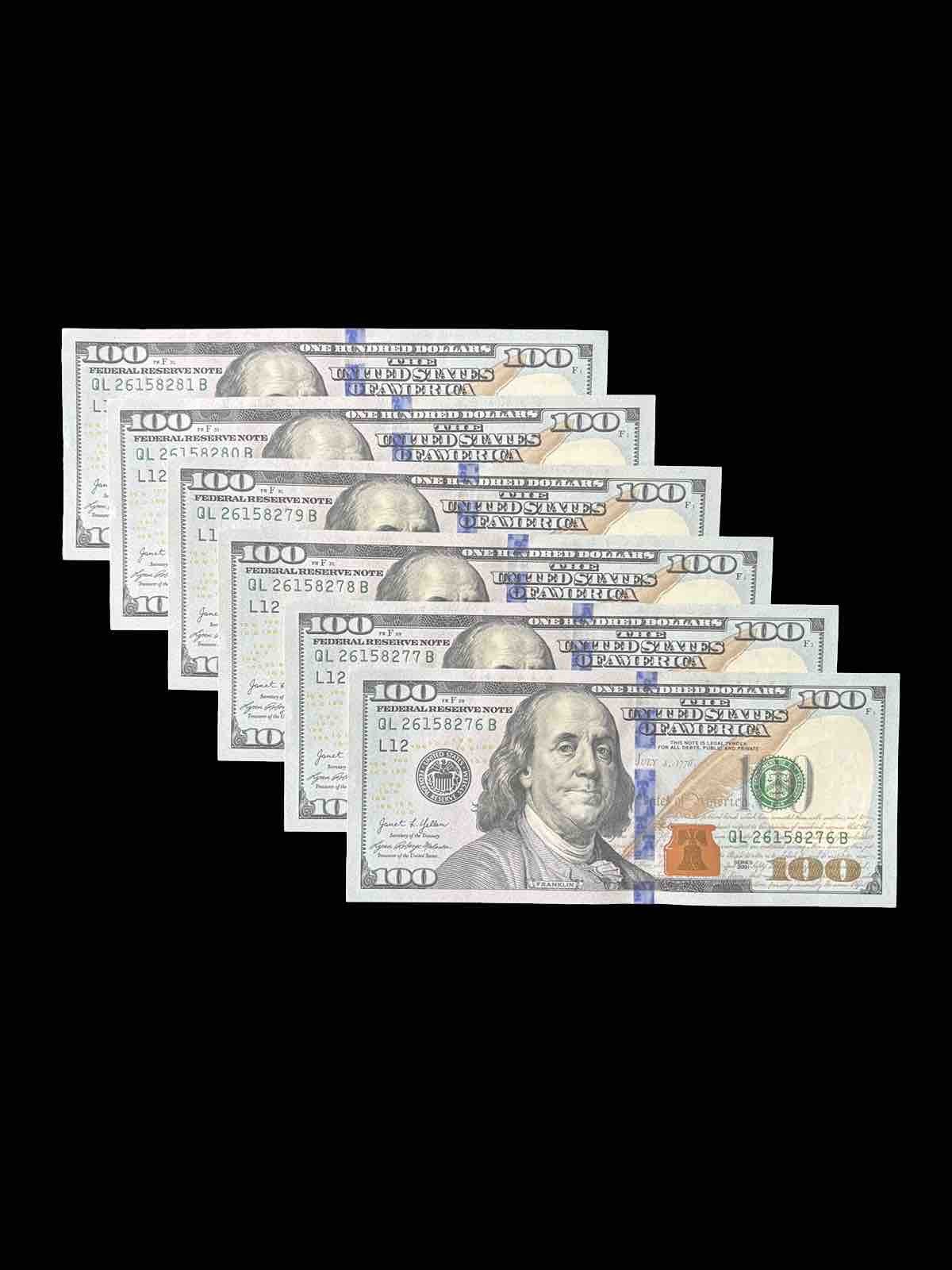 $100 Bill (One Hundred Dollar Bill) – Lightly Circulated- 2021 Series