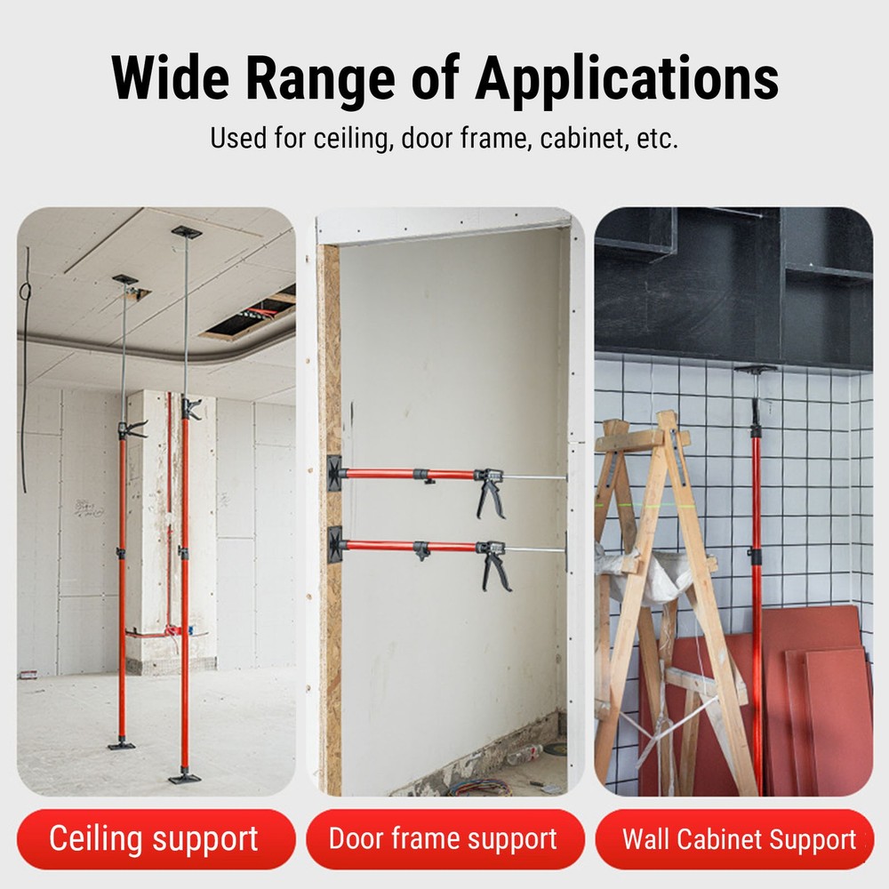 2 Sets Telescopic Cabinet Jacks Sturdy Support For Ceiling Installation Use