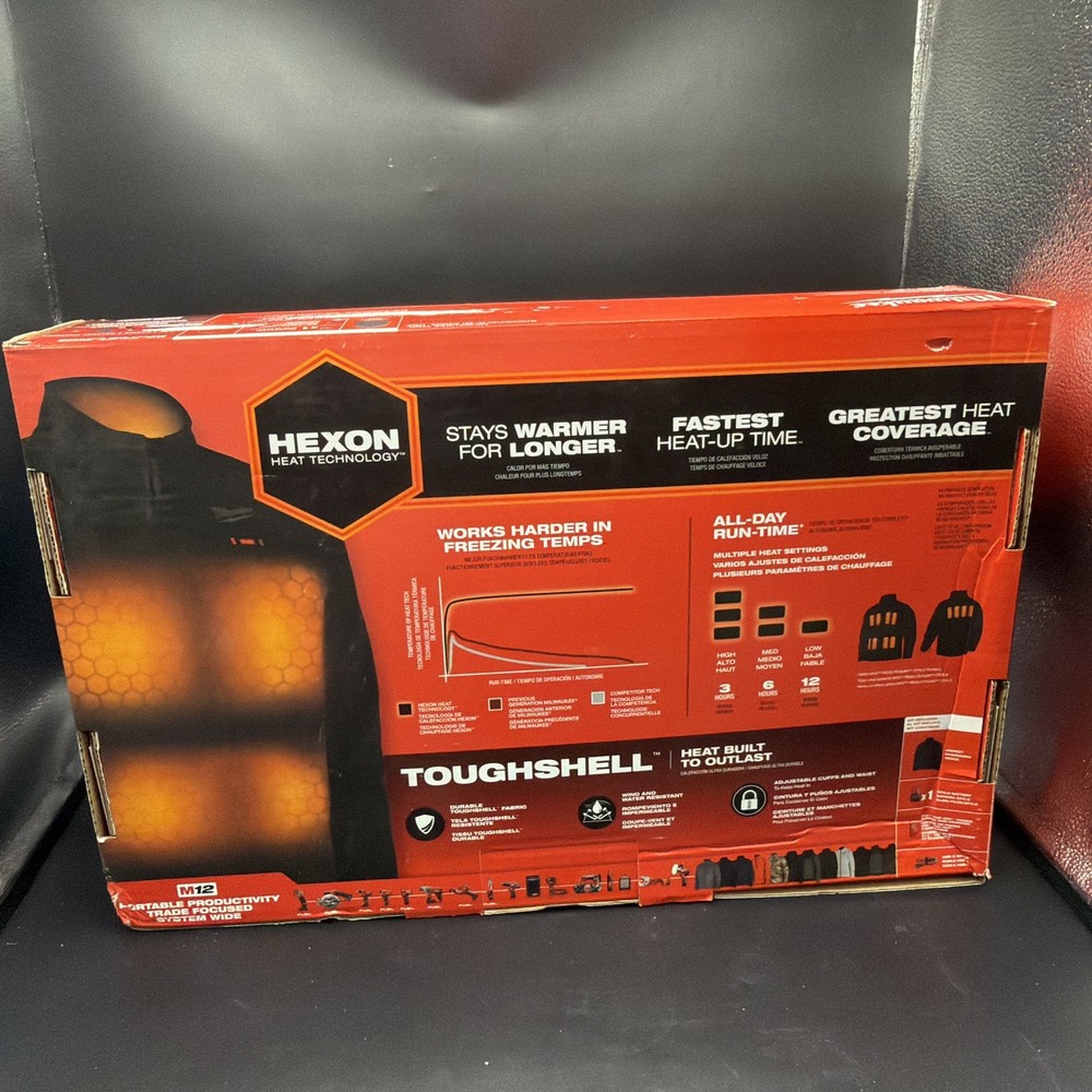 Milwaukee TOUGHSHELL M12 Heated Jacket Kit MEDIUM Black M100B-21M