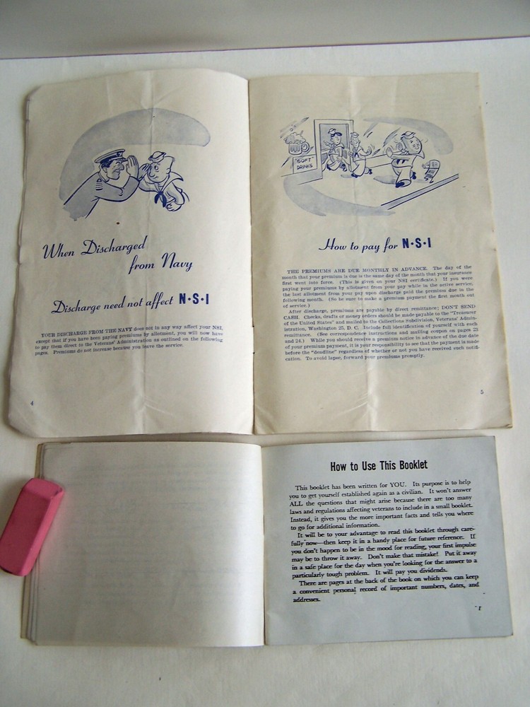 WW2 U.S.Naval Separation Dept."He's coming home" Letter and Postmarked Envelope