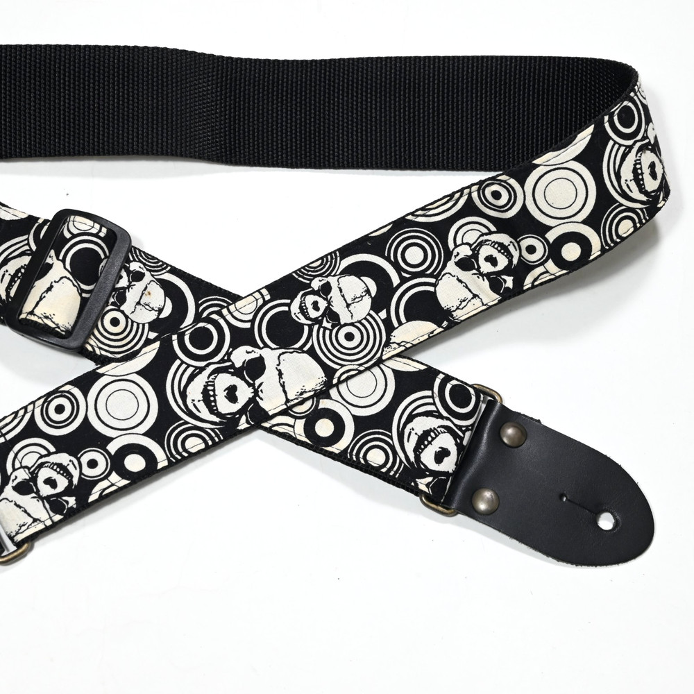LIVE LINE Handmade Guitar Strap "SCULLS" Japan
