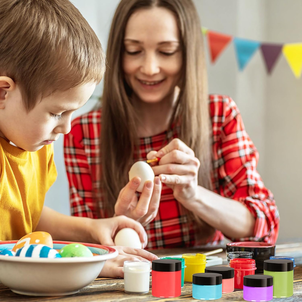 48 Pack Plastic Jars with Lids 2 OZ - Empty Clear Cosmetics Containers with Pen
