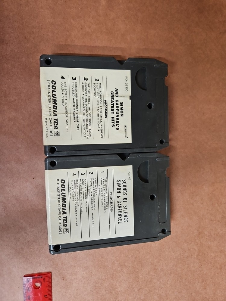 Vintage Simon and Garfunkel 8 track tapes untested
