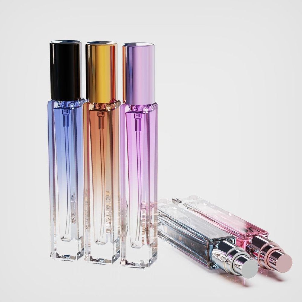 5PCS 10Ml Glass Refillable Travel Perfume Atomizer Bottles,Mini Empty Cologne Sp