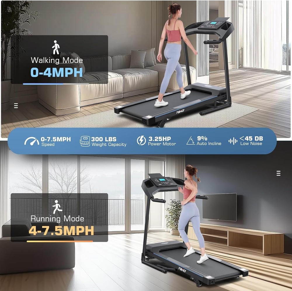 Multifunctional Treadmill Powerful Yet Quiet Performance 3.5HP Treadmill Machine