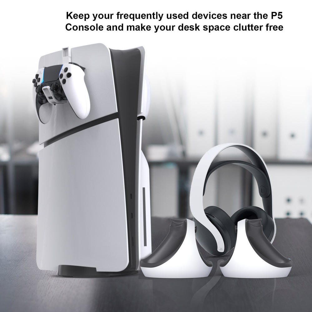 1 Pair Headset Hangers Gaming Controller Holder Accessories For PS5/PS5 Slim