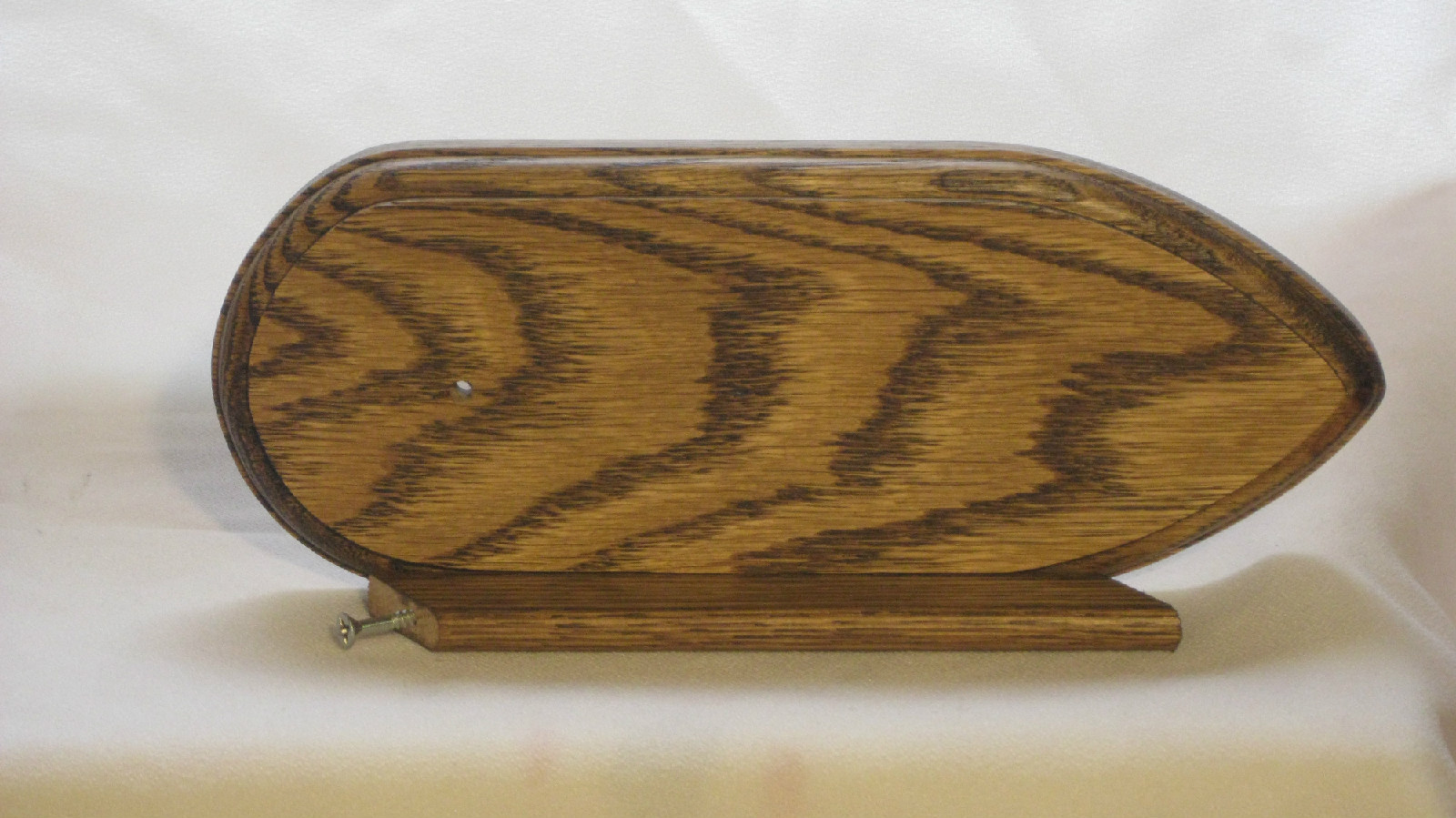 Handgun rack; handmade for 1 Nambu 14 style; made from oak;