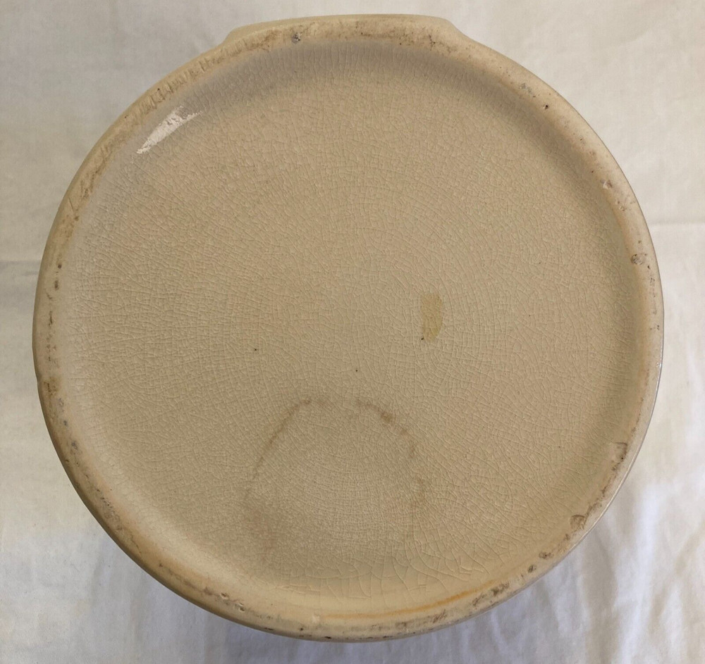 Blue and White Stoneware Salt Cellar