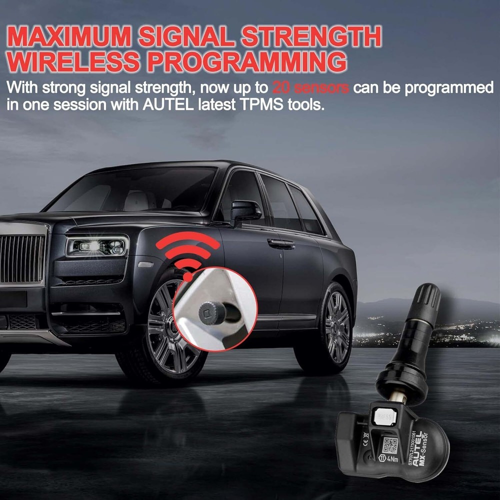 Autel MX-Sensor Universal Programmable TPMS Sensor 315 & 433MHz Pressure Sensor