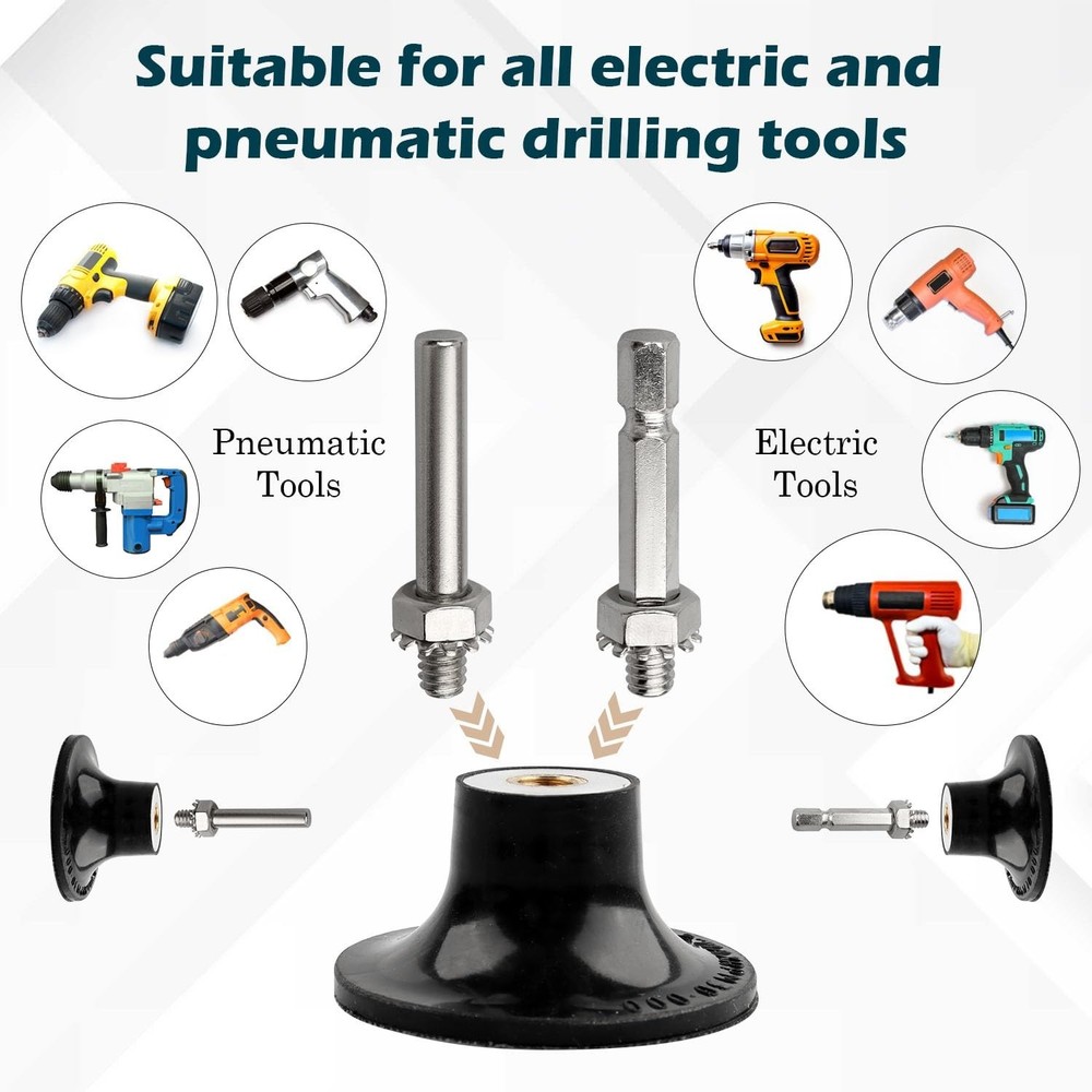 Medium Grit 180 Quick Change Disc Pad Holder with Secure Locking Mechanism