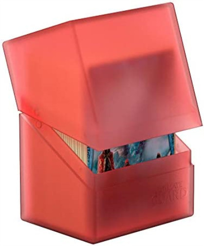Ultimate Guard UGD010685 Boulder Deck Case 80+ Standard Size Box, Ruby Ruby Stan