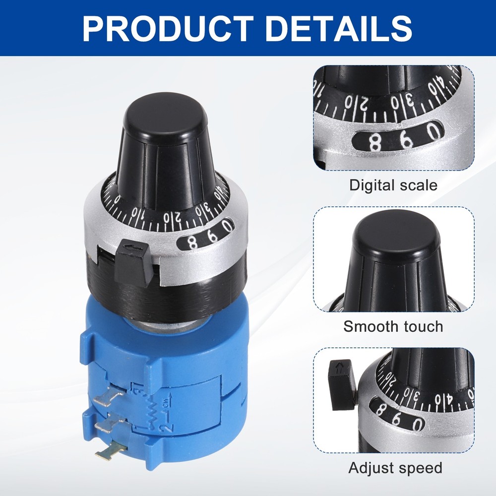 2 Set 3590S-2-101L 100ohm Precision Multi Turn Wirewound Potentiometer Type 2