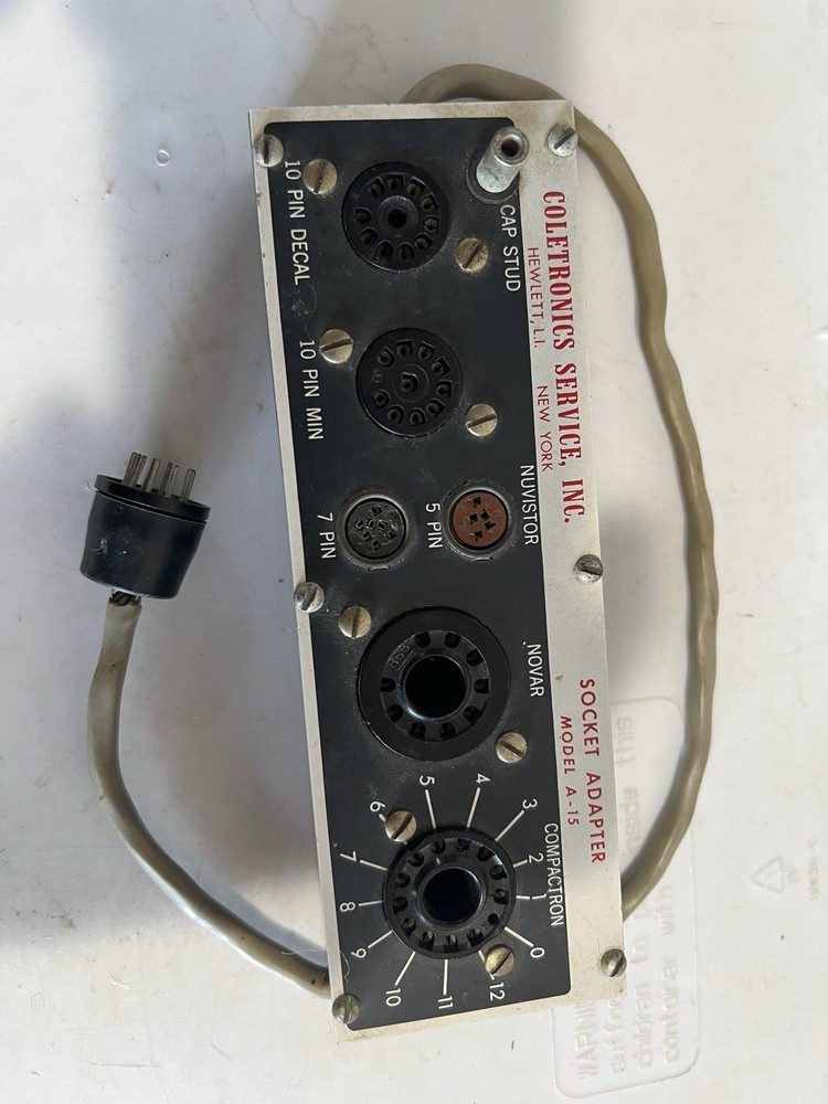 Coletronics Service Inc. Model A-15 Socket Adapter Untested