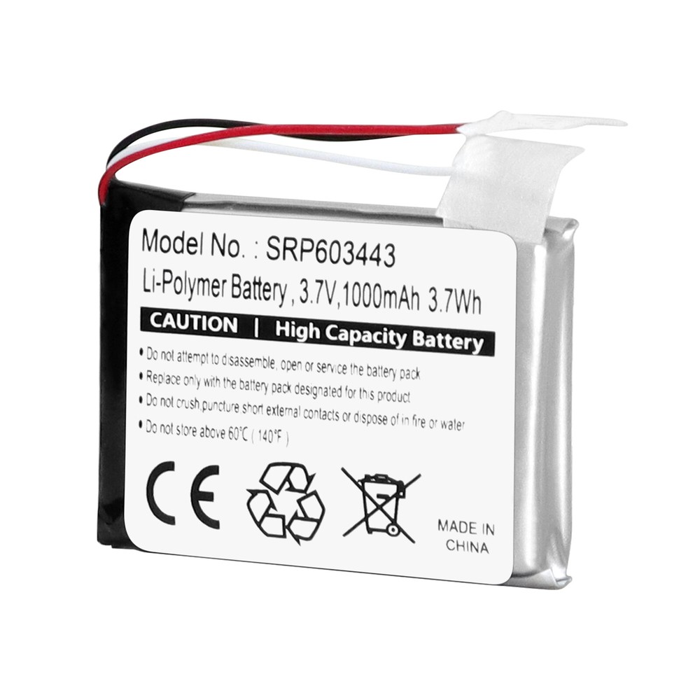 1000mAh SRP603443 Battery For Compatible with Astro A50 Wireless Replacement
