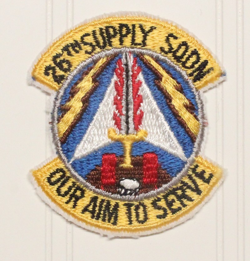 USAF Air Force Patch: 26th Supply Squadron