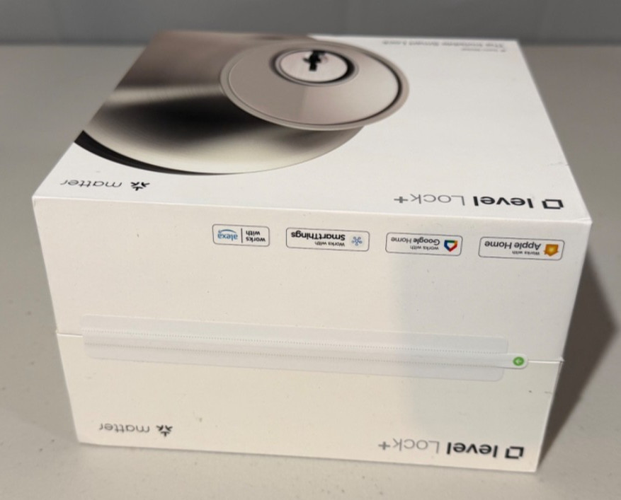New, Sealed! Level Lock+ (Matter) Smart Lock – Satin Nickel