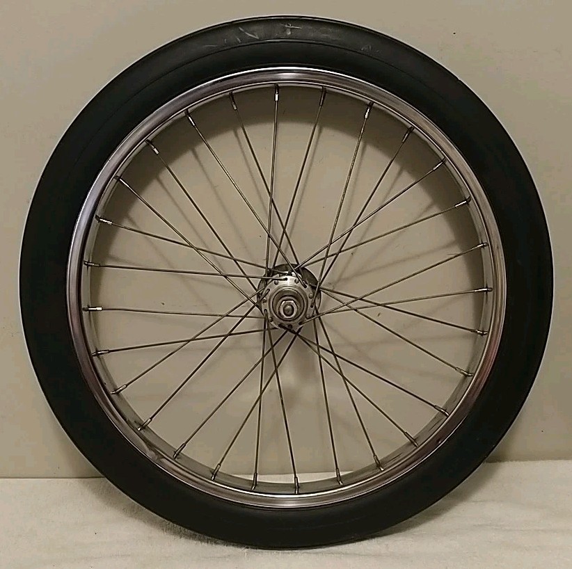 Vintage 1970's Schwinn 28 Spoke 20" Exerciser Bike Wheel
