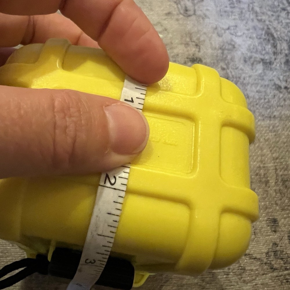 Otterbox Waterproof Dry Box Small Case Yellow Plastic Storage Hinge Lid
