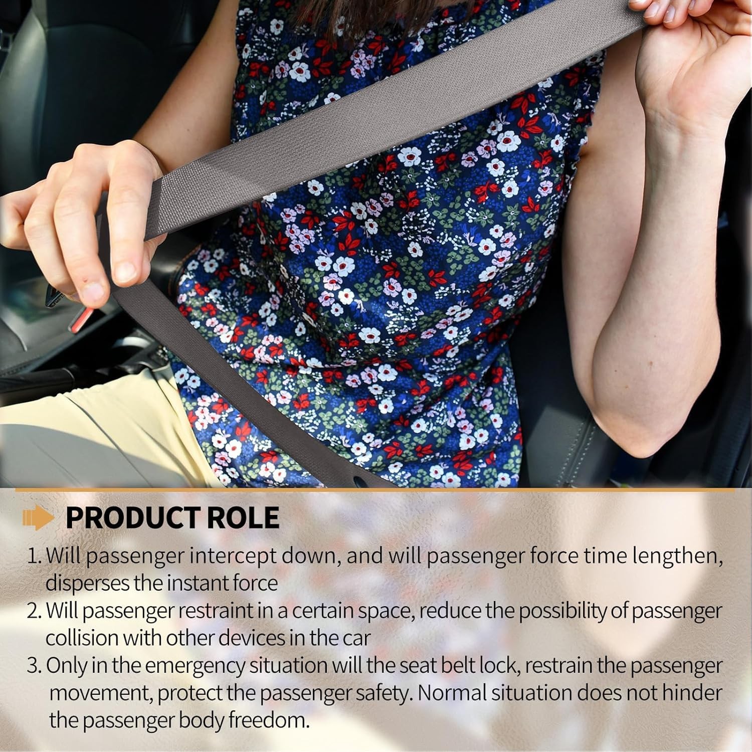 Universal 3 Point Seat Belts, Adjustable Car Retractable Seat Belt Lap Shoulder