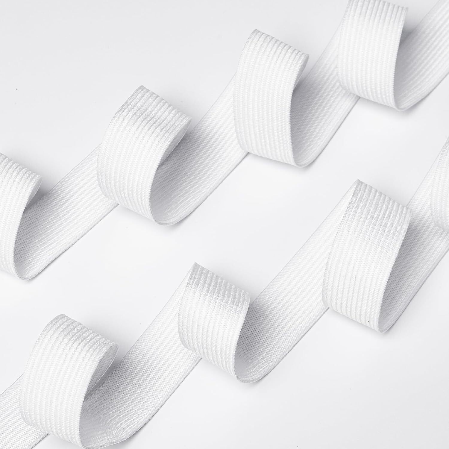 Elastic Band for Sewing, 3/4 Inch x 12 Yard High * 12 Yard, White