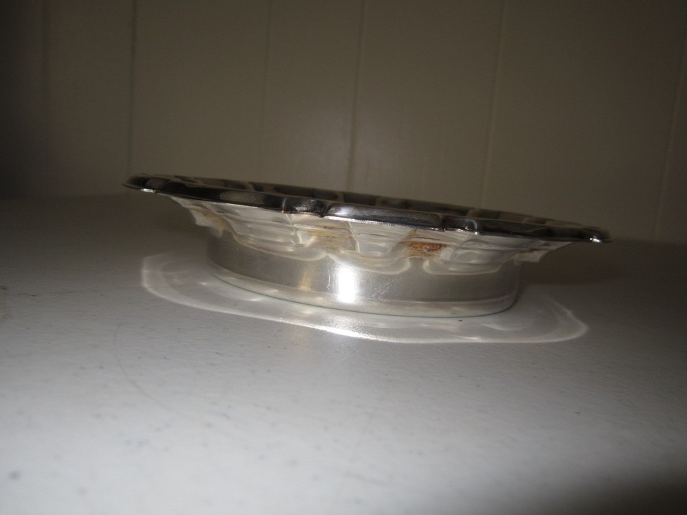 Vintage TOWLE Old Master Silver Plated Wine Champagne Bottle COASTER Cork Insert