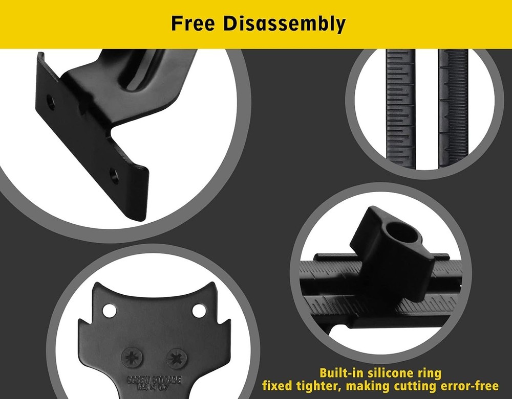 Precision Brass Router Edge Guide for Compact Router - Quick Attach, 10 Inch