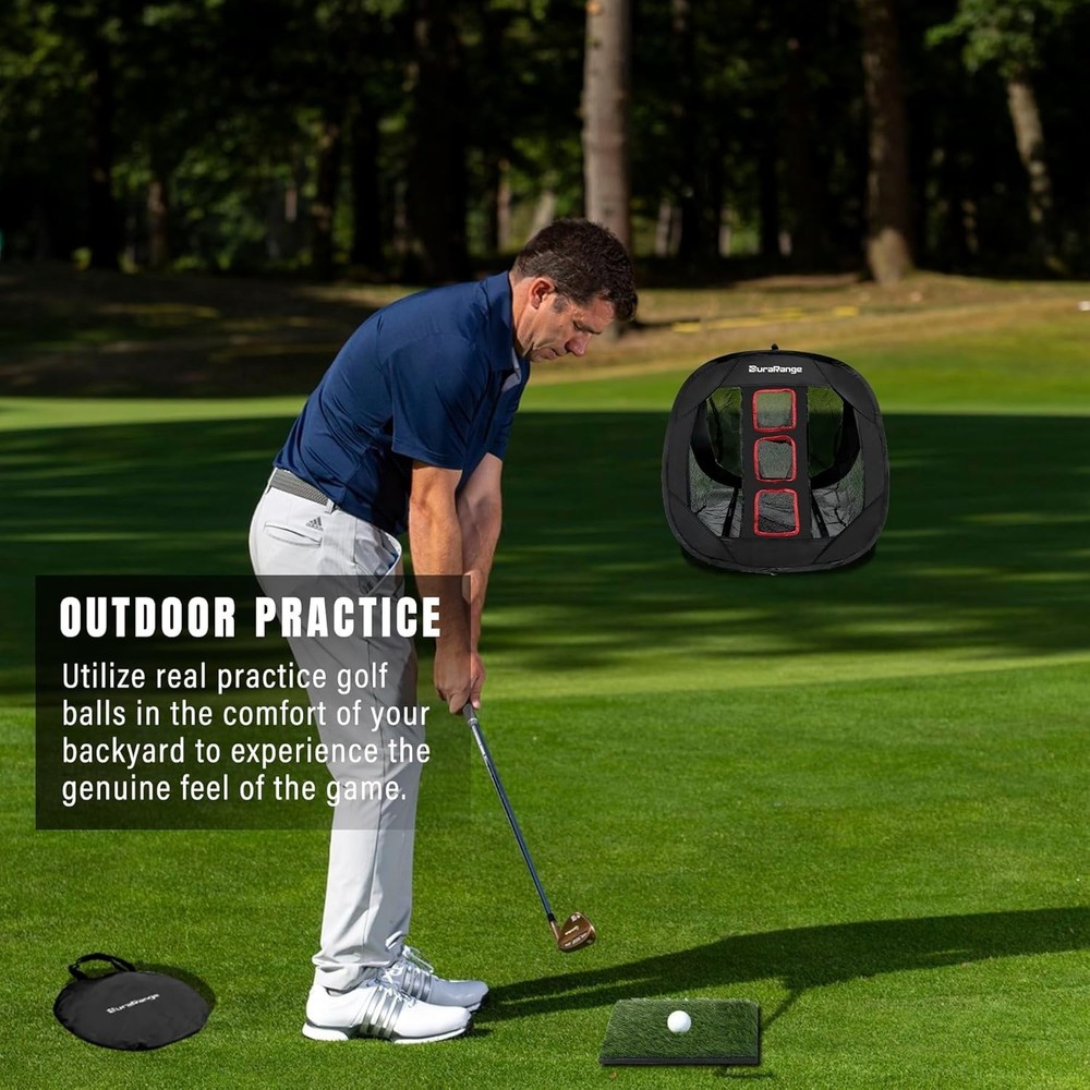 Pop-Up Golf Chipping Net - Ultimate Target Training Chip Aids for Precision &...