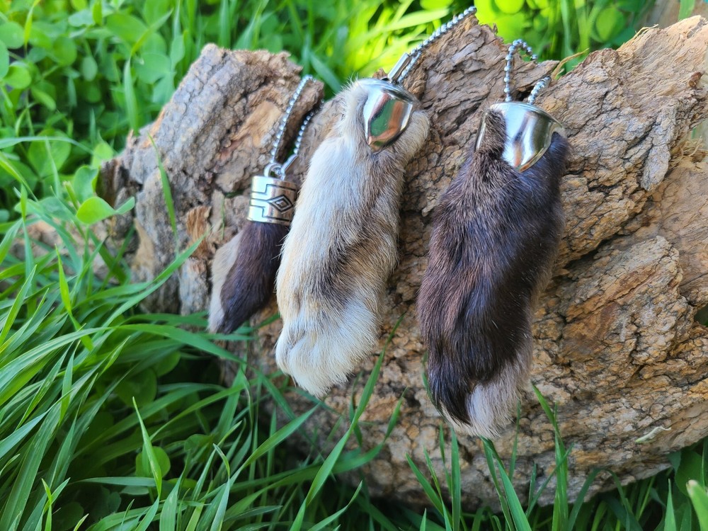 Lucky Rabbit Foot Keychain