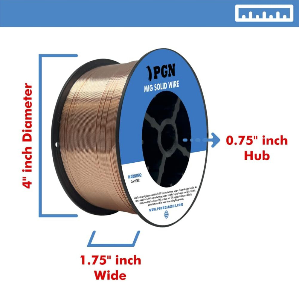 ER70S-6 .030" (0.8 mm) - 2-Lb - Mild Steel MIG Welding Wire