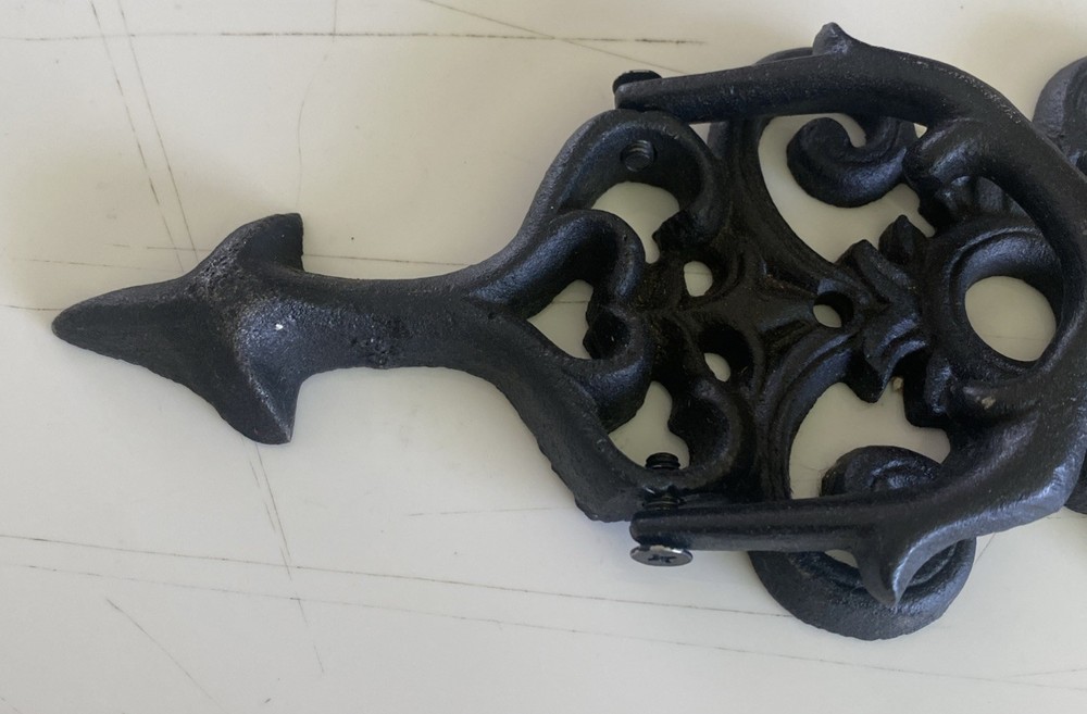 Cast Iron Antique Style Black Heavy Solid Door Knocker