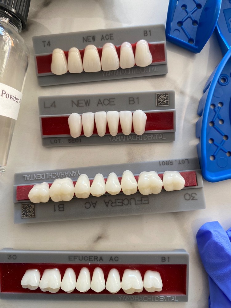 DIY DENTURE KIT Complete Custom Dentures Temporary Teeth Tooth FULL /PARTIAL.