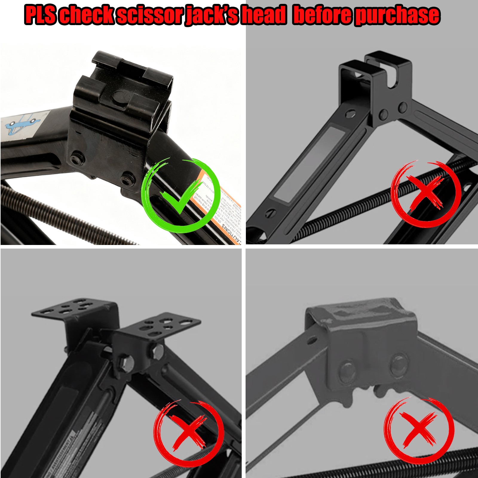 Rubber Pinch Weld Jack Pad Saddle for Scissor Lift Prevents Car Jack Kit Tool US