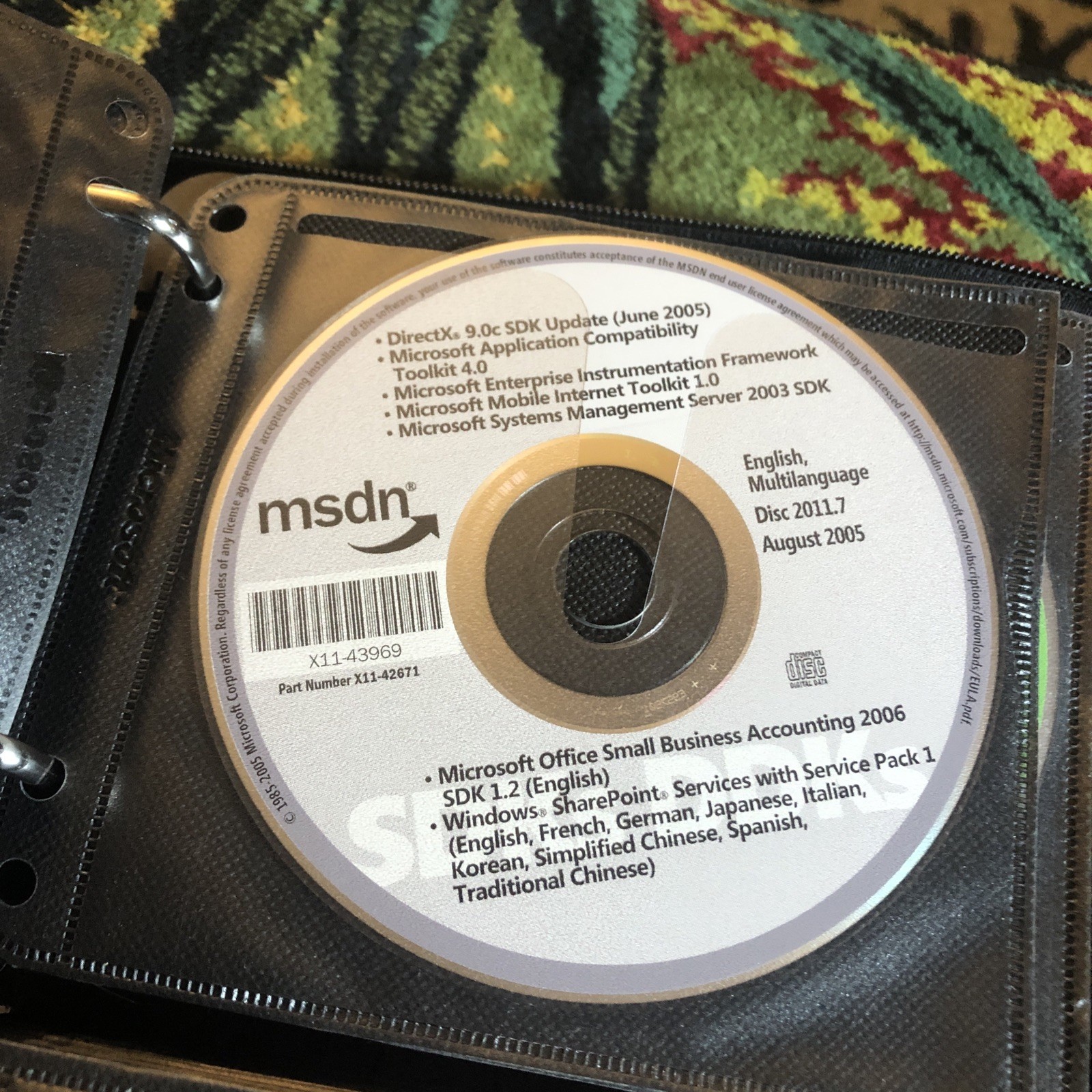 70 Microsoft Developer Network MSDN Discs Library 2001 to 2005 Bulk Lot Binder