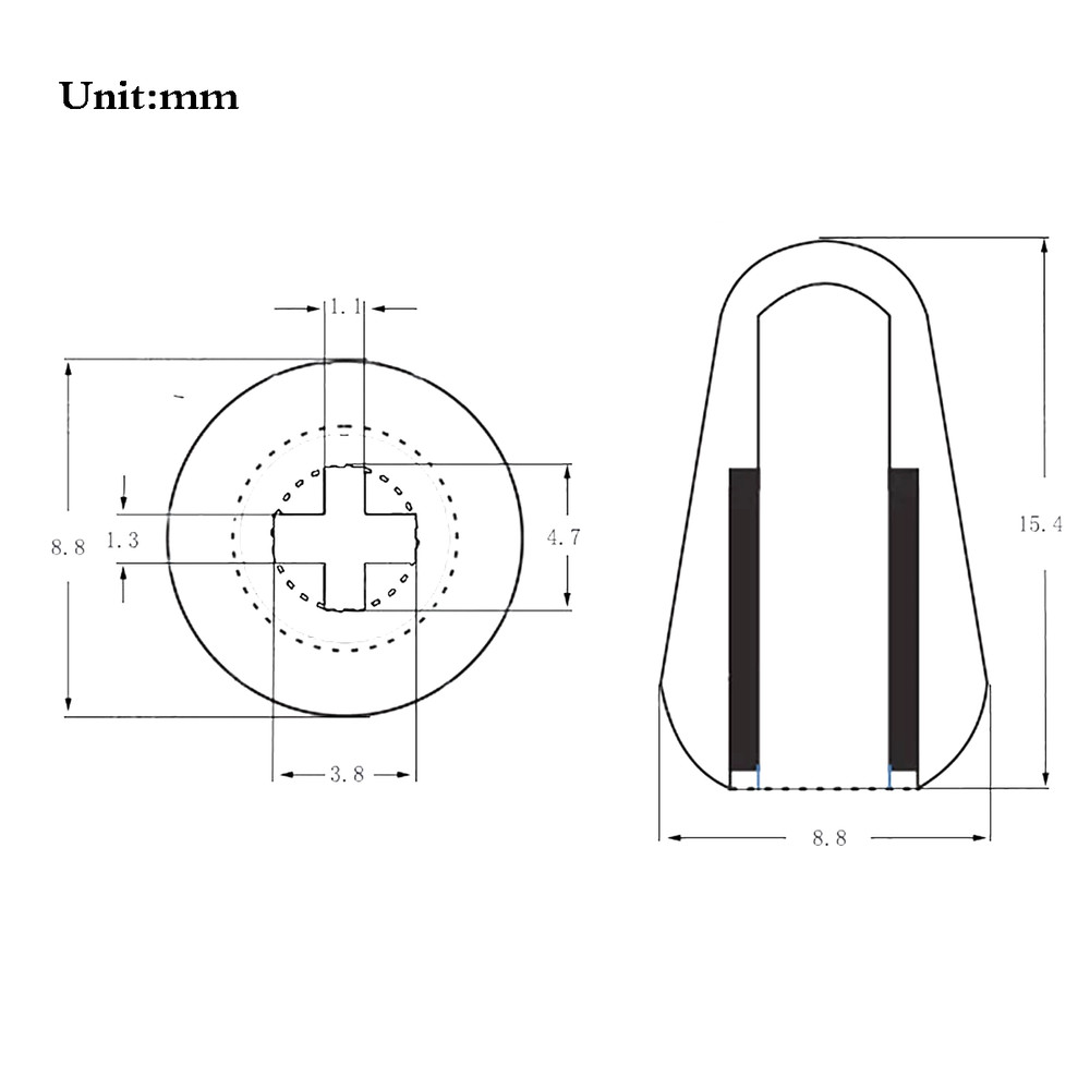 3xGuitar 5 Way Pickup Switch Tip metal Switch Cap Switch Knobs for ST TL Bronze