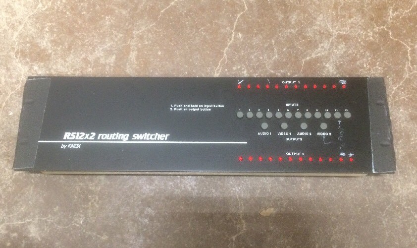 Knox Audio/Video Switcher RS12X2 ,No AC Adapter