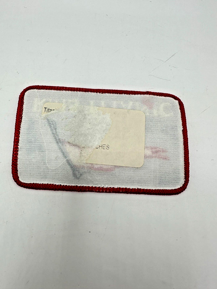 RMS Titanic Patch - Pre-Owned ... Never used .... Blue & Red