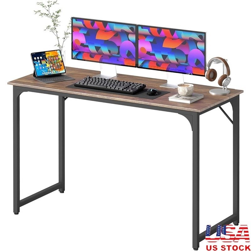 Sturdy Computer Desk Modern Easy Assembly Multipurpose Workstation Home Office