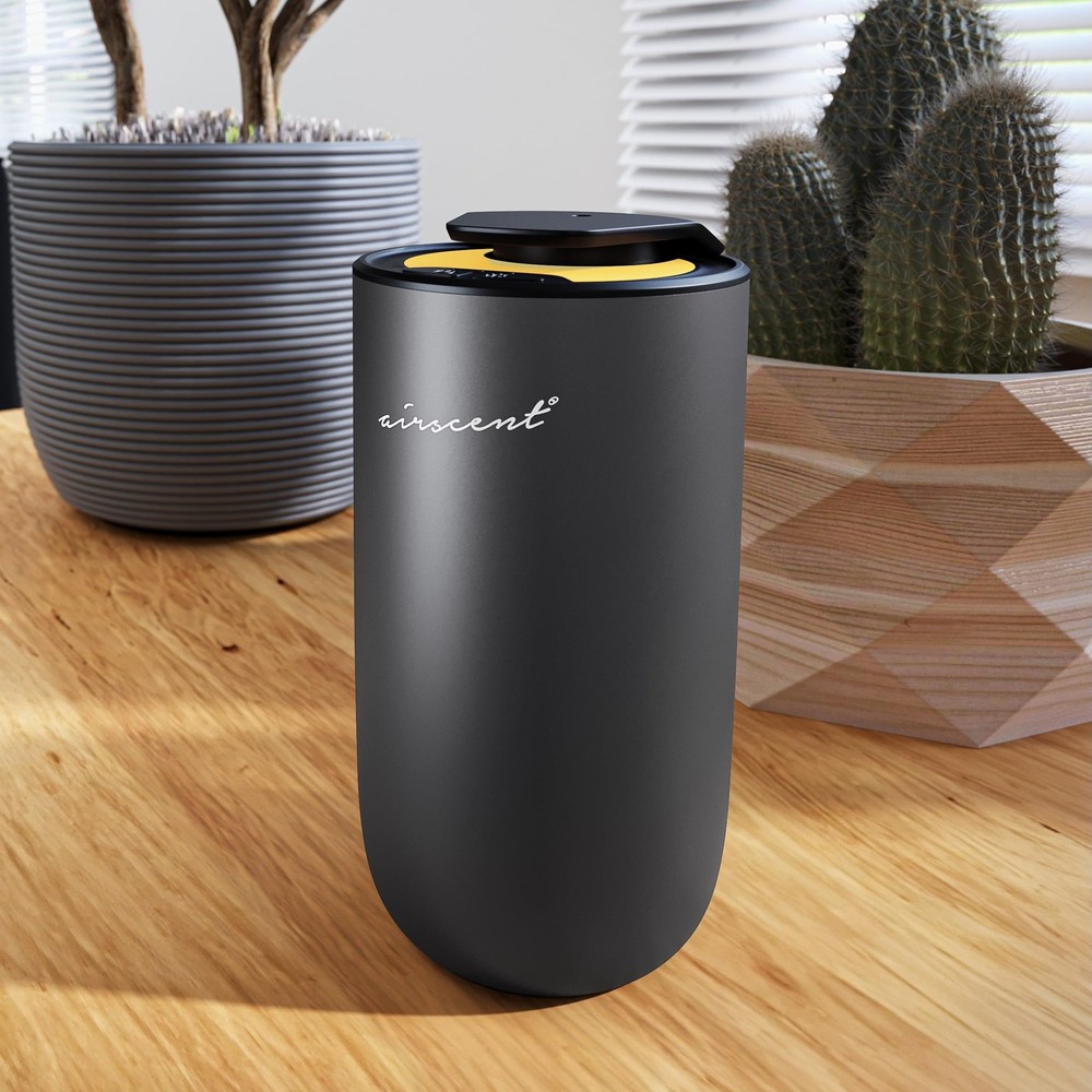 The AirScent Mini Waterless Diffuser for Homes, Small, Titanium Black