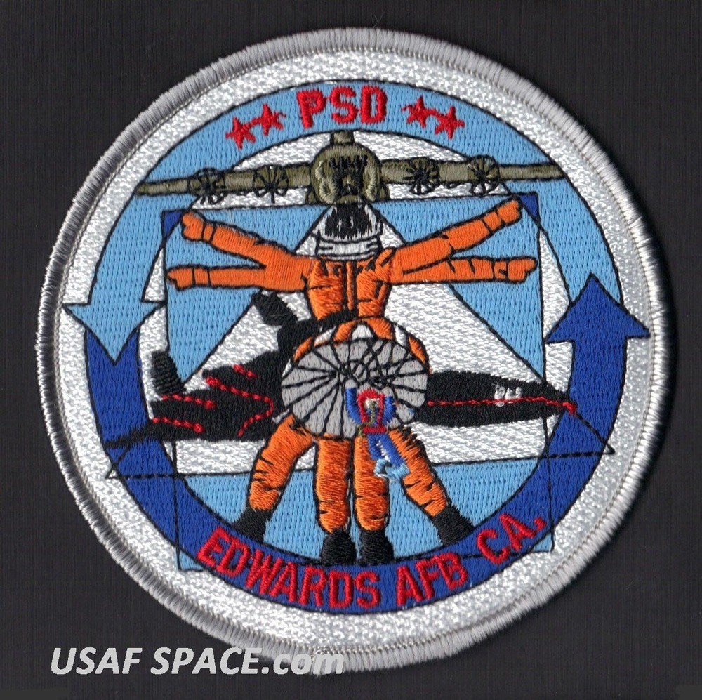 USAF 95th AEROSPACE SQ PSD Physiological Support Division EDWARDS AFB PATCH