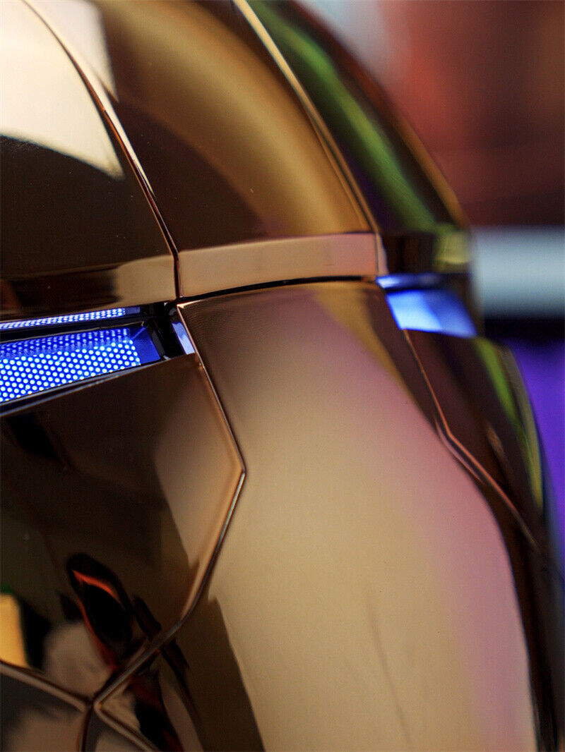 AUTOKING 1:1 Iron Man MK5 Golden Ver. Helmet Wearable Voice-control Mask US SHIP