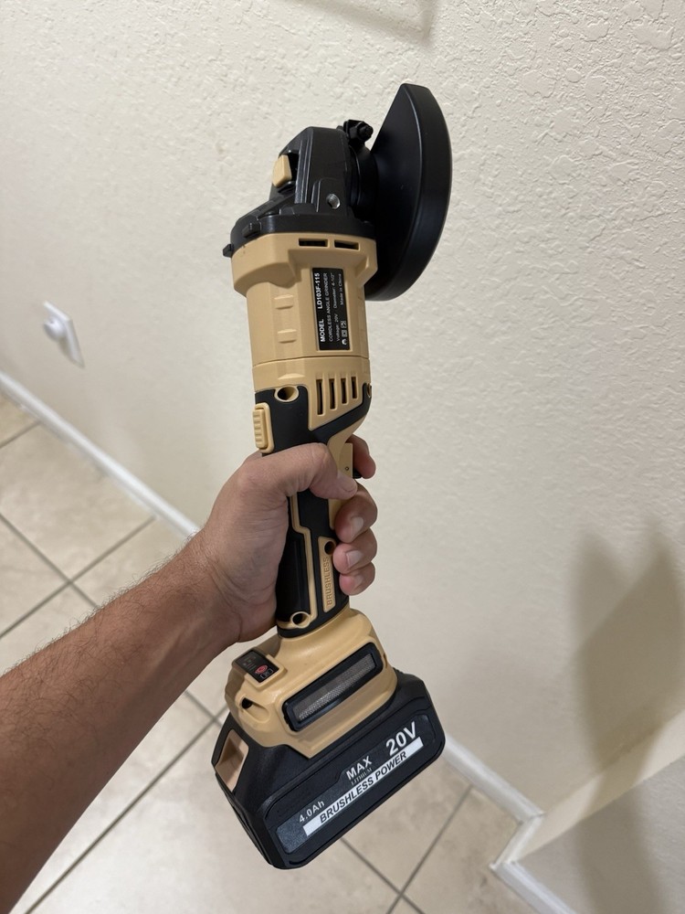 Shieldpro Cordless Angle Grinder 4-1/2 inch,3 Variable Speeds