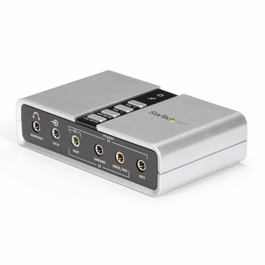 StarTech 7.1 USB Audio Adapter External Sound Card (ICUSBAUDIO7D)