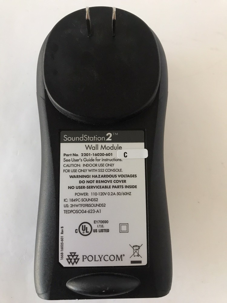 Polycom Soundstation 2 2201-16020-601 Wall Module C