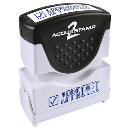 Accu-Stamp2 038840 Microban Message Stamp, Approved, 3/8"