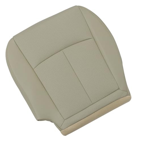 Front Driver Side Bottom Replacement Perforated Seat Cover Wheat Tan