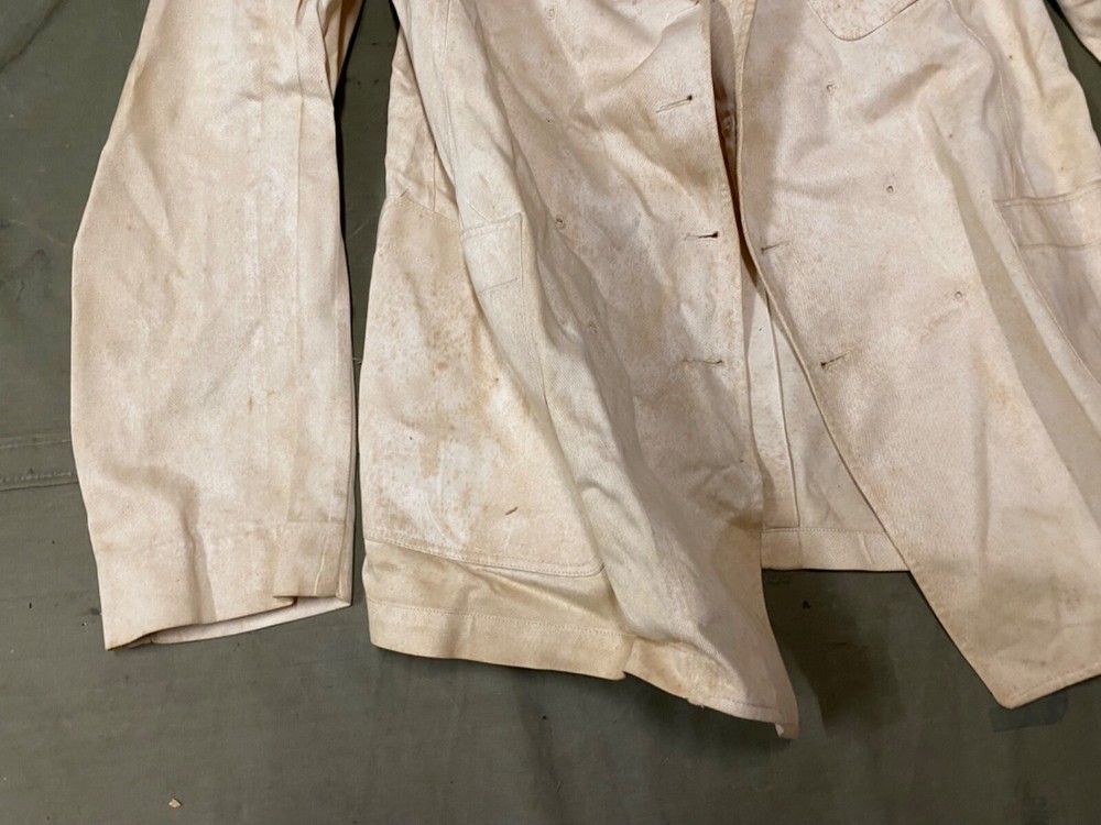 ORIGINAL WWII US NAVY CHIEF PETTY OFFICER CPO DRESS "WHITES" JACKET-MEDIUM 4OR